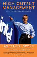 High Output Management by Andrew S. Grove — paperback cover