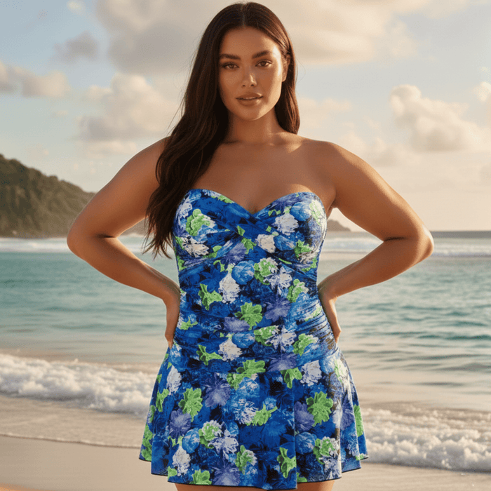 InstantFigure Floral Print Swimdress