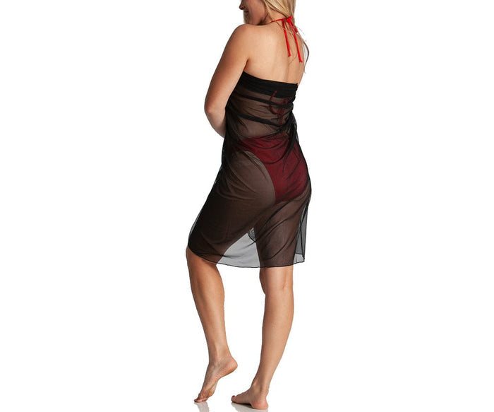InstantFigure Long Mesh Cover Up Sarong
