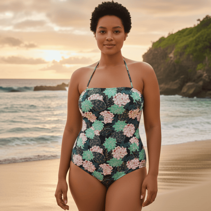 InstantFigure Succulent Bandeau Swimsuit