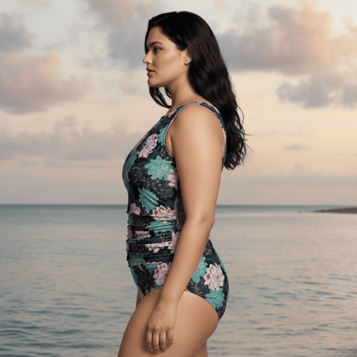InstantFigure Succulent High Neck Swimsuit