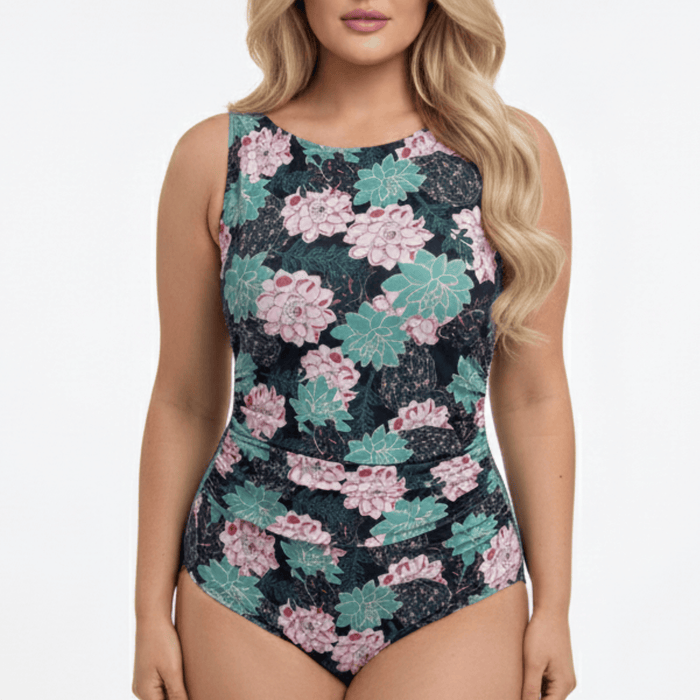 InstantFigure Succulent High Neck Swimsuit