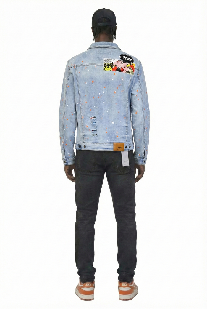 Karma Premium Washed Denim Jacket