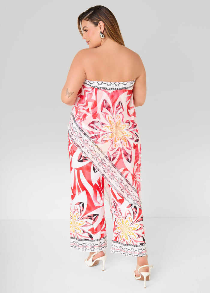 Layered Floral Jumpsuit