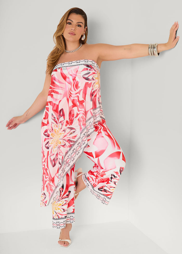 Layered Floral Jumpsuit