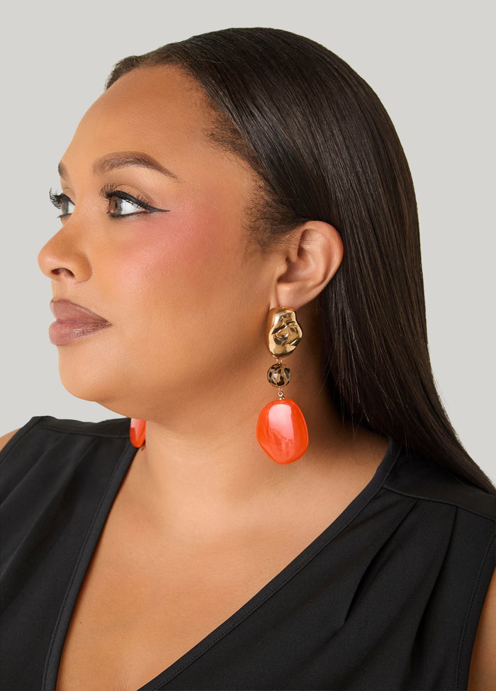 Marbled And Printed Earrings