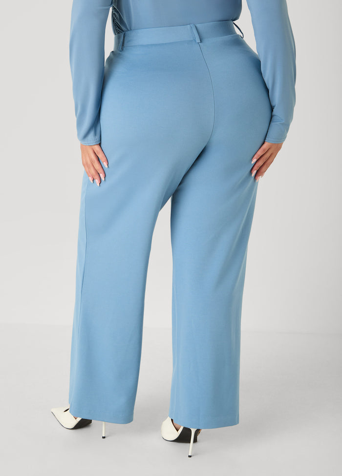 Mid Rise Ponte Trousers