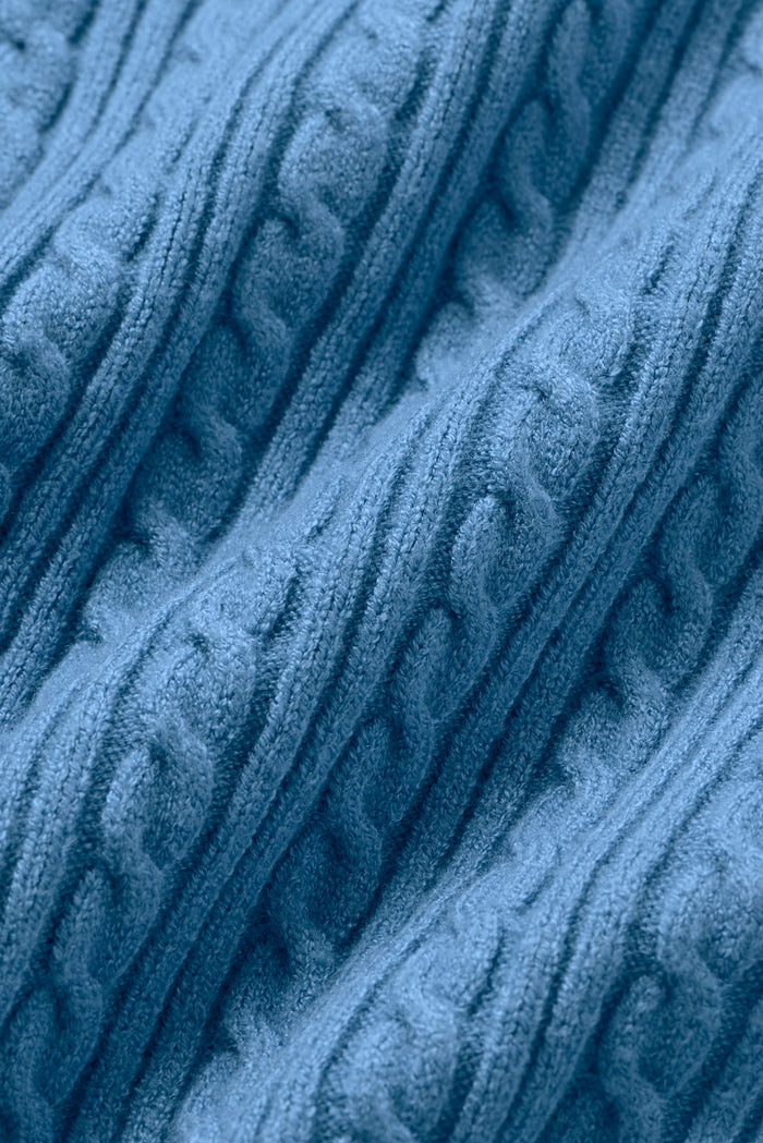 Mini Cable Sweater Tank - California Blue