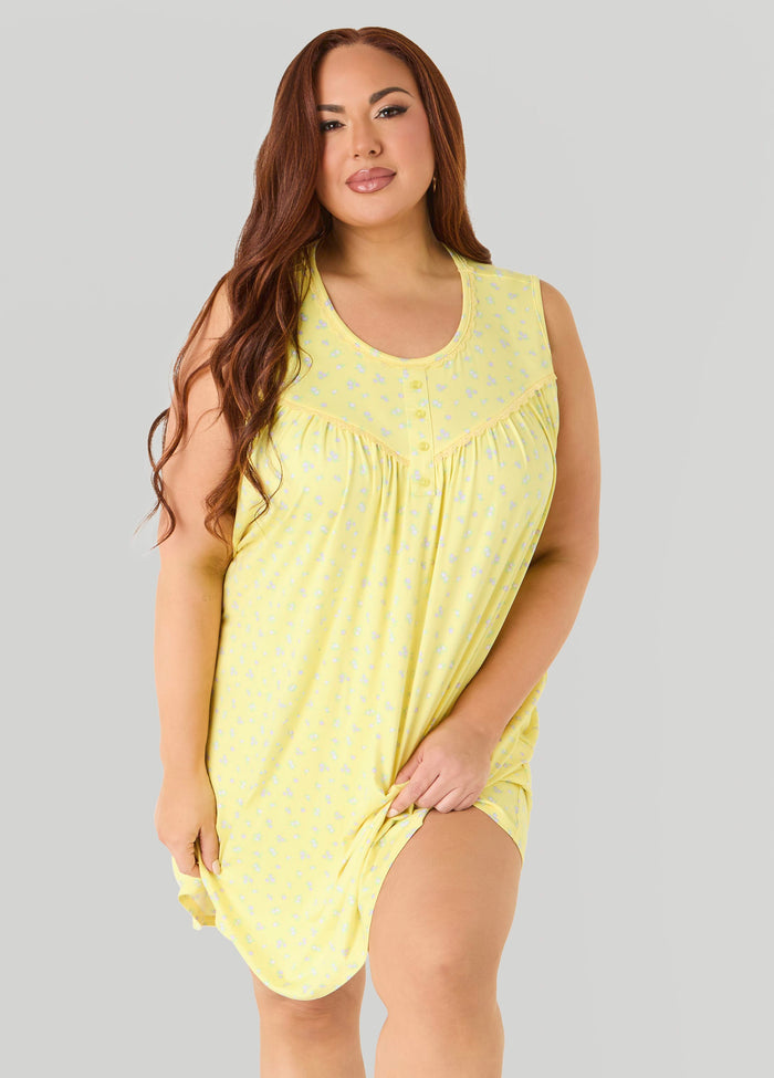 Moon To Noon Floral Print Nightgown