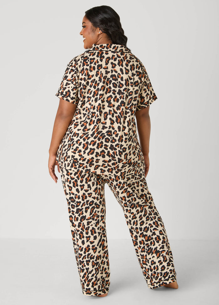 Moon To Noon Leopard PJs Set