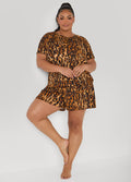 Moon To Noon Leopard Short Set