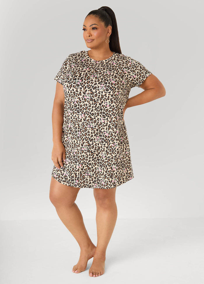 Moon To Noon Leopard Sleepshirt