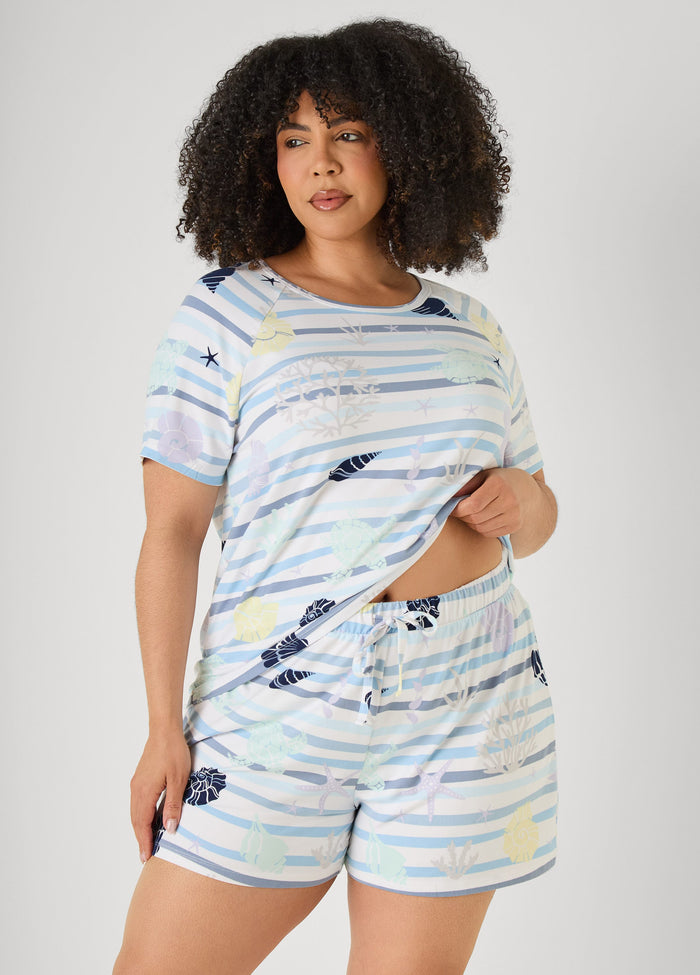 Moon To Noon Seashell Shorts Set