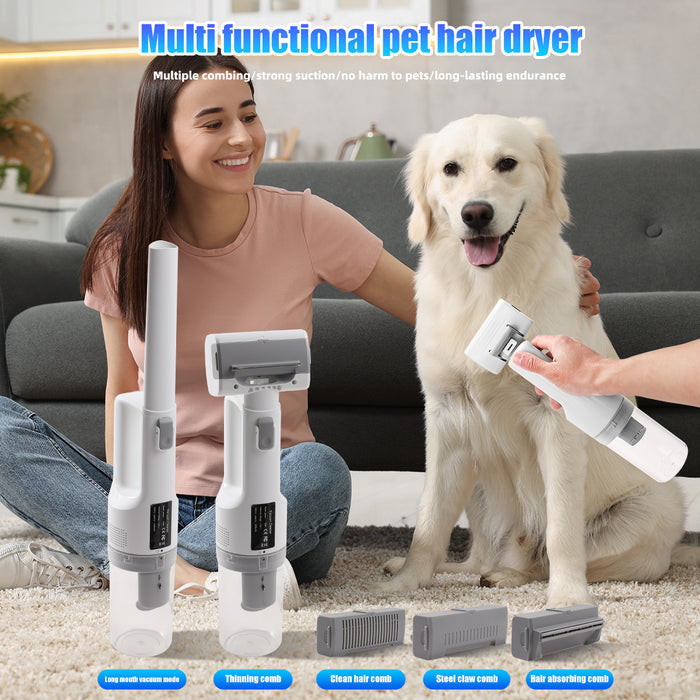 Multifunctional Pet Grooming Hair Trimmer with Suction