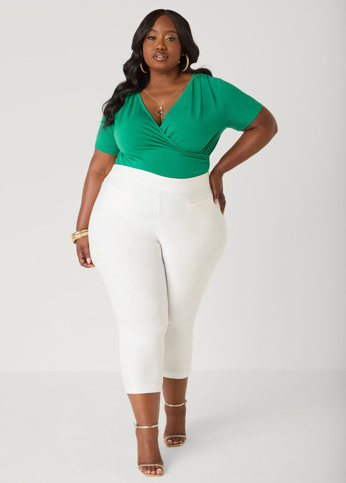 Necklace Faux Wrap Top