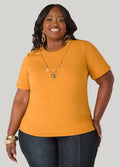 Necklace Stretch Cotton Tee