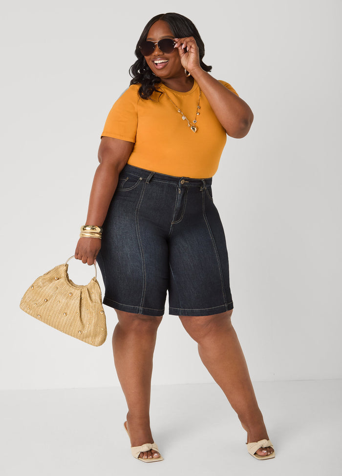 Necklace Stretch Cotton Tee