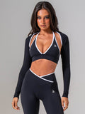 NKD Contrast Bolero - Black/white Clothing Ryderwear