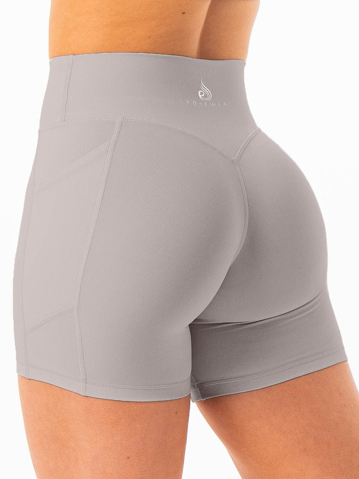 NKD Pocket Shorts - Grey Clothing Ryderwear
