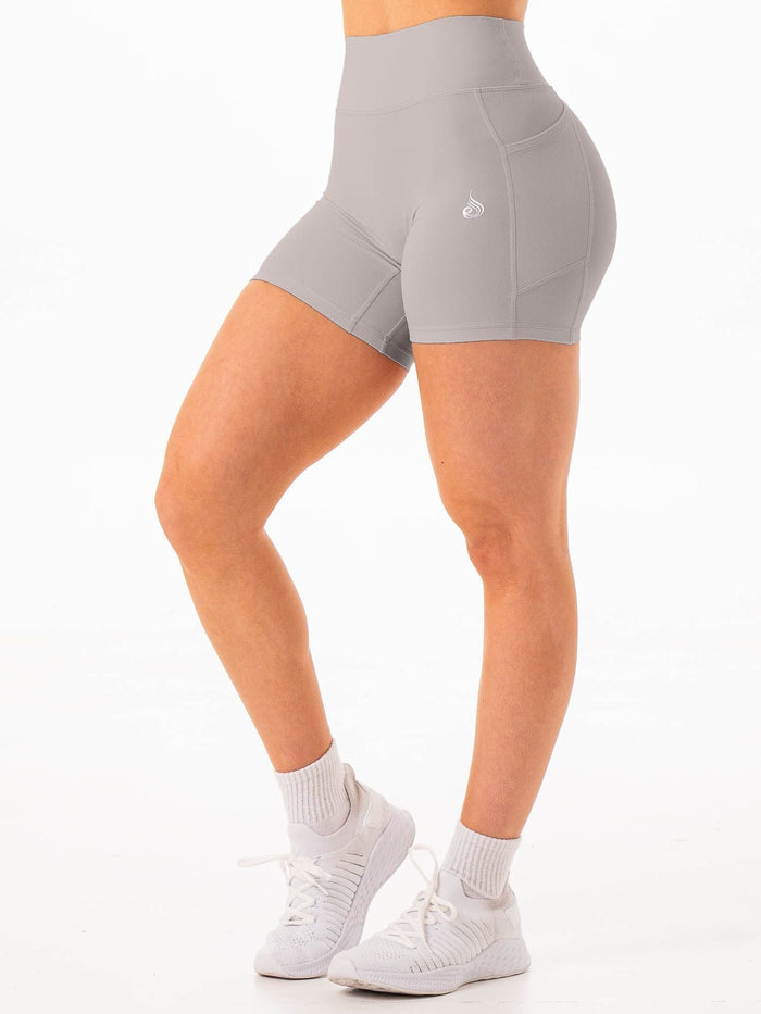 NKD Pocket Shorts - Grey Clothing Ryderwear