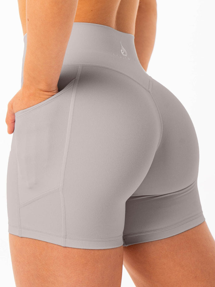 NKD Pocket Shorts - Grey Clothing Ryderwear