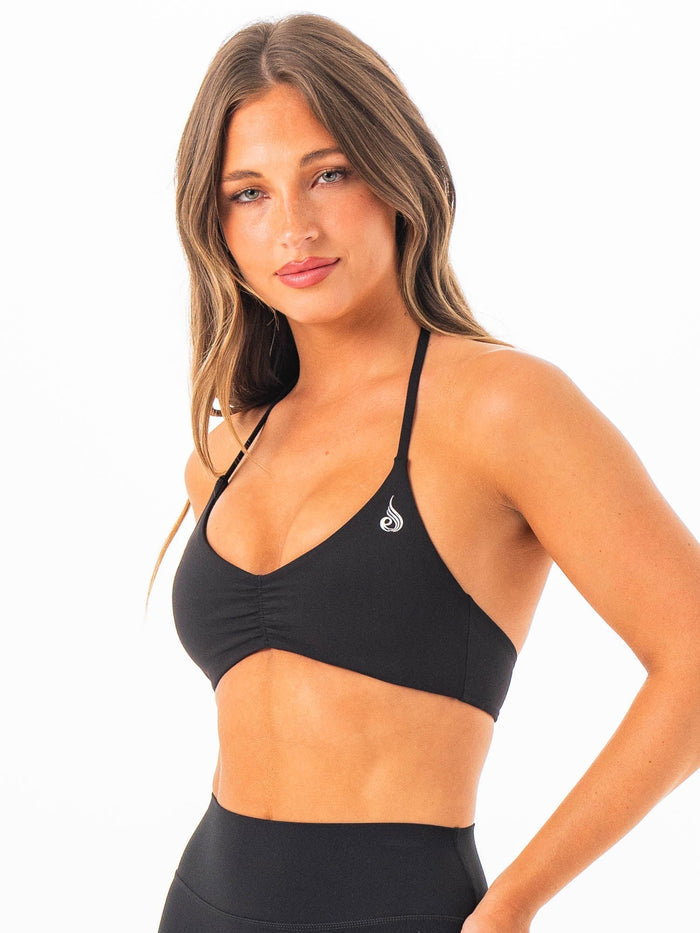 NKD Sweetheart Halter Bra - Black Clothing Ryderwear
