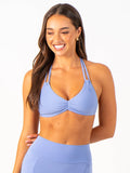 NKD Twin Strap Halter Bra - Dreamy Blue Clothing Ryderwear
