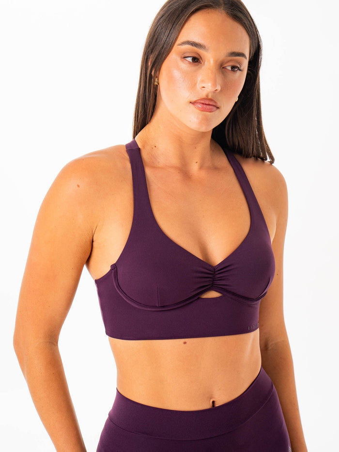 NKD Underwire Bra - Merlot Clothing Ryderwear