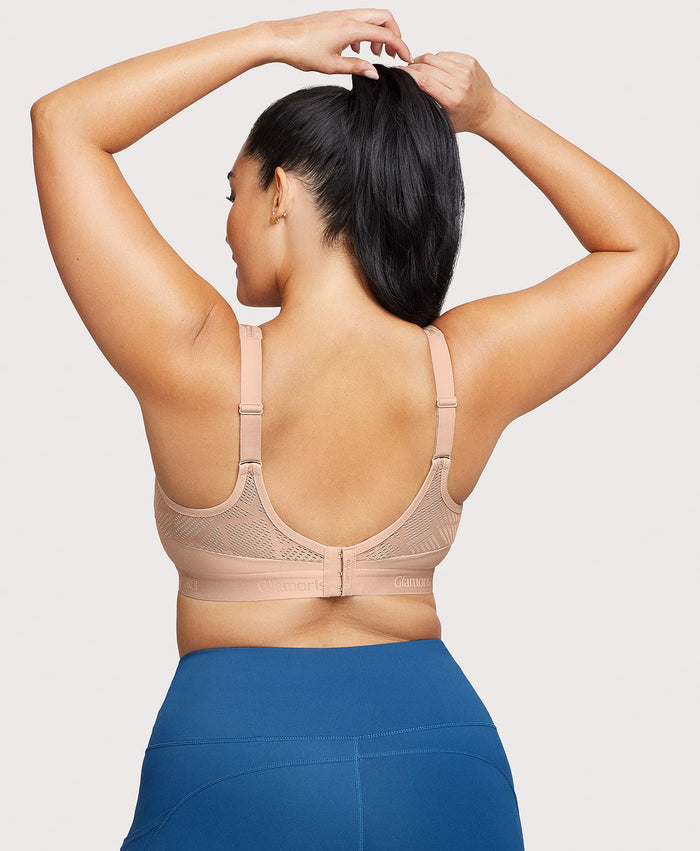 No-Sweat Mesh Sports Bra