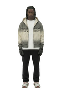NOEL French Terry Long Sleeve Crop Top Full Zip Hoodie