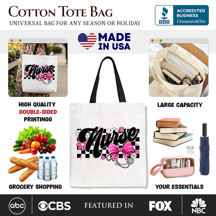 Nurse Canvas Tote Bag