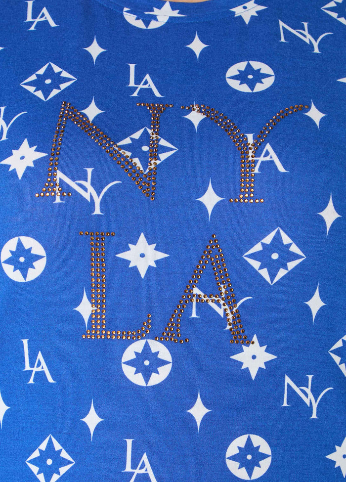 NY To LA Printed Tee