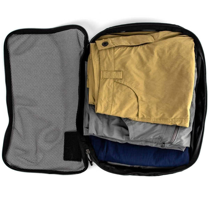 GORUCK 10L packing cube with folded clothing for organized travel and rucking gear storage