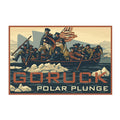 GORUCK Polar Plunge graphic showing a group in colonial attire rowing through icy water.