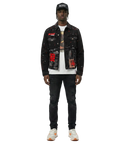 Phlox Washed Denim & Twill Mixed Jacket