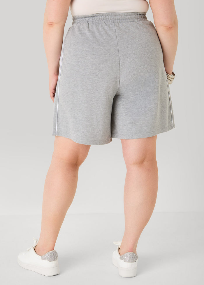 Piped French Terry Shorts