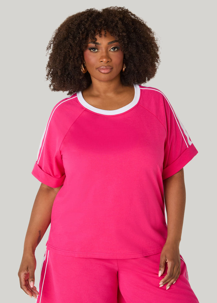 Piped French Terry Top