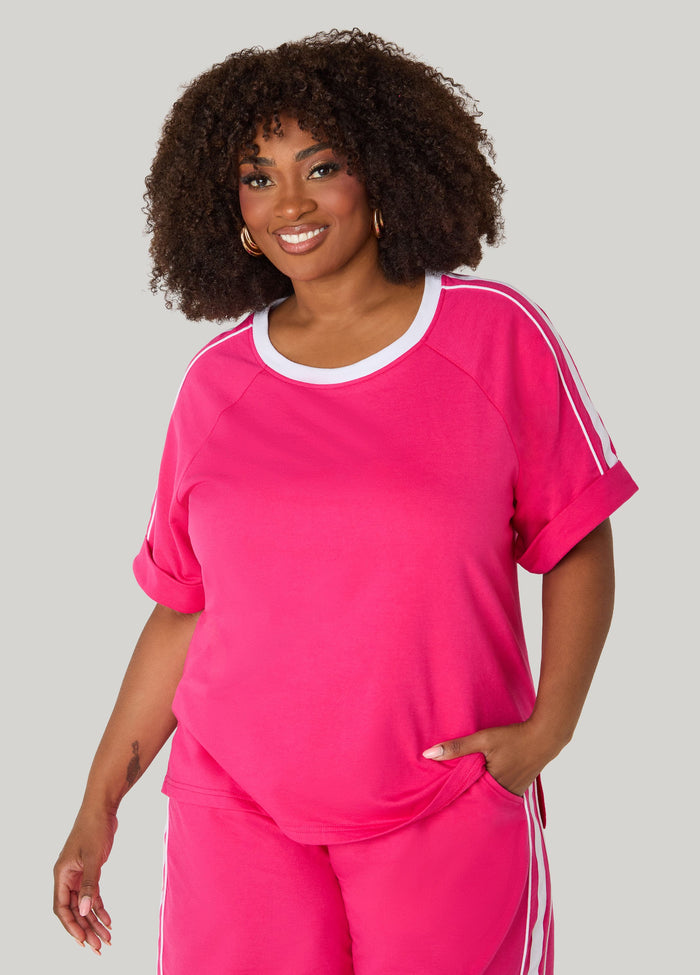 Piped French Terry Top