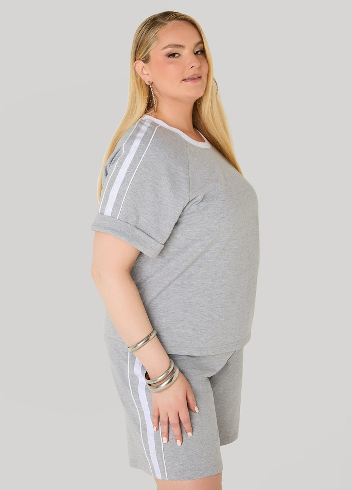 Piped French Terry Top