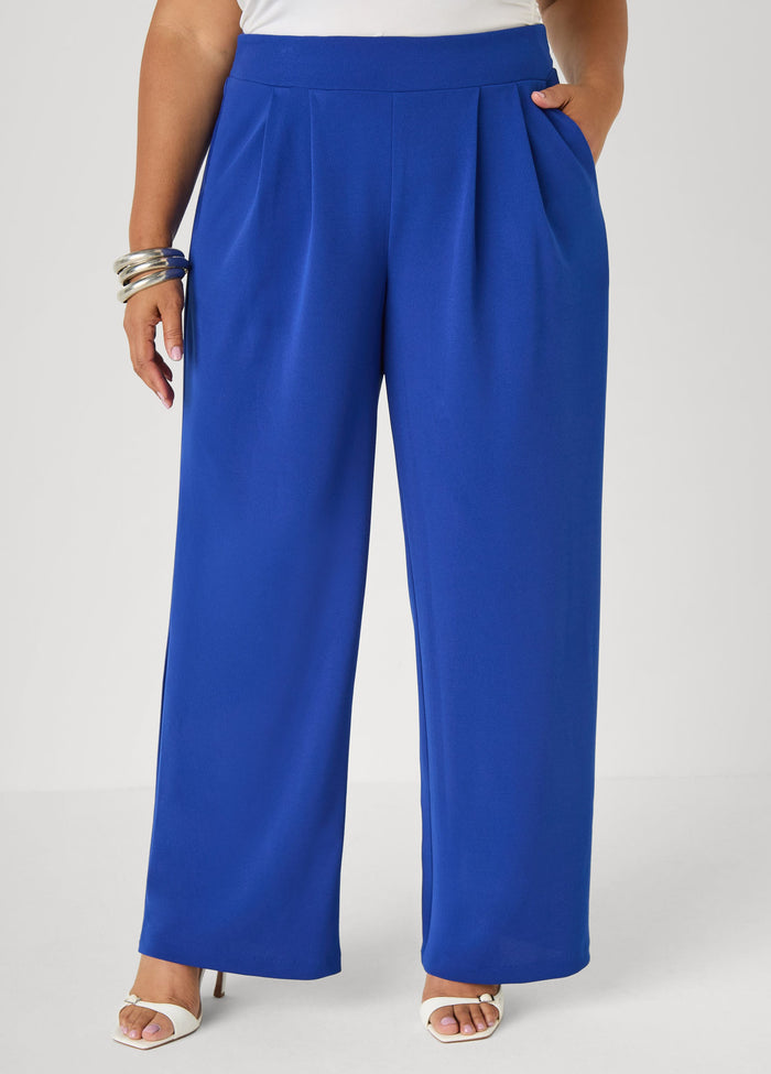 Pleated Wide Leg Pants