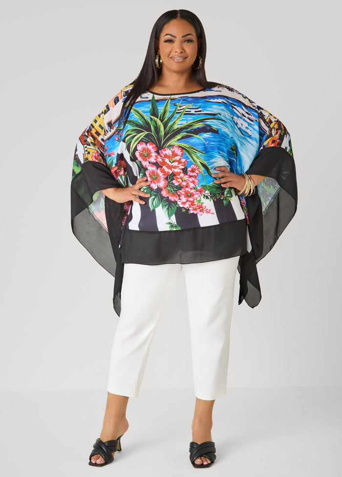 Printed Crepe Tunic