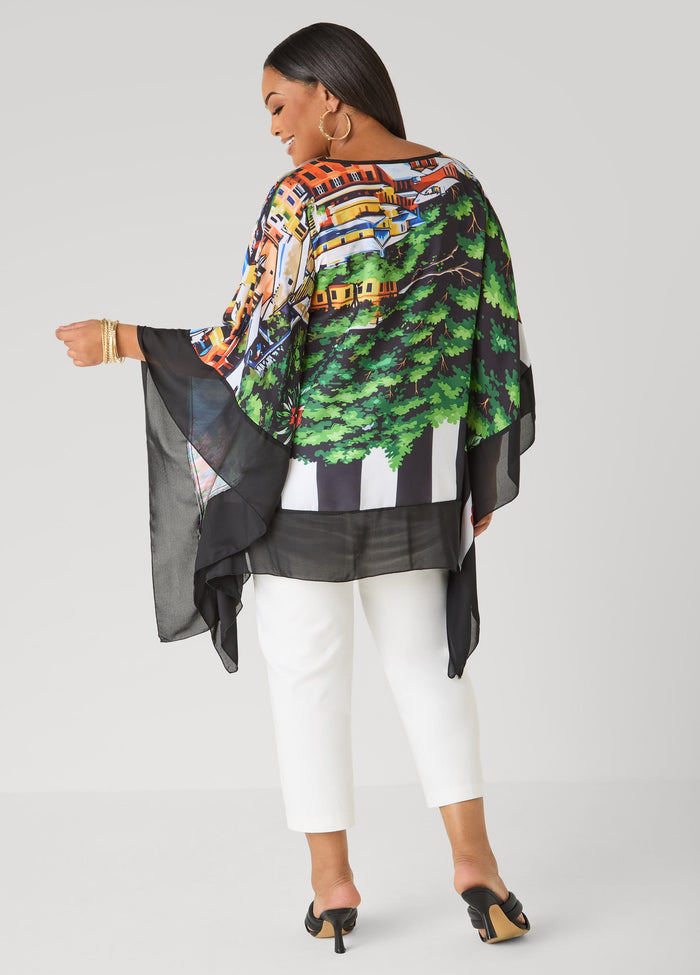 Printed Crepe Tunic