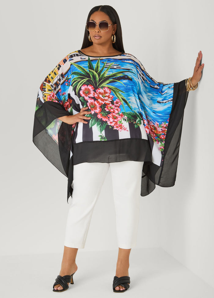 Printed Crepe Tunic