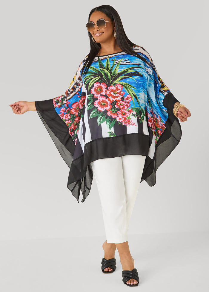Printed Crepe Tunic