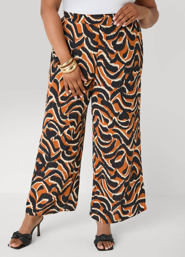 Printed High Waist Pants