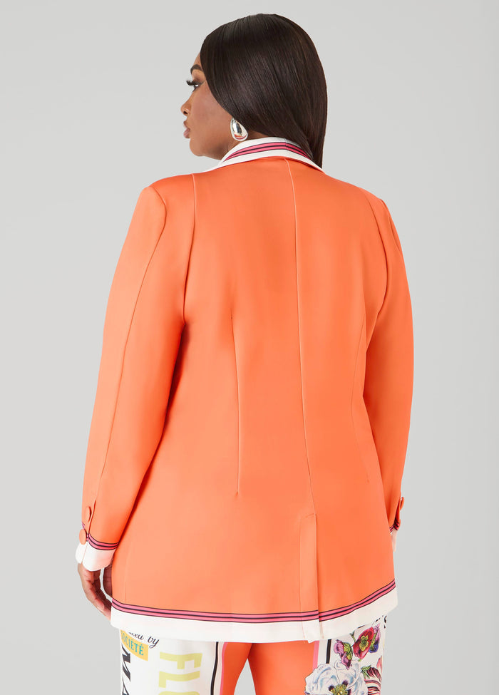 Printed Scuba Blazer