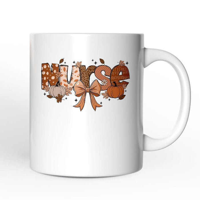 Pumpkin Nurse Ceramic Mug