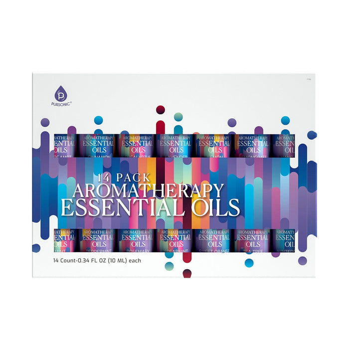 Pursonic 14 Pack Aromatherapy Essential Oil Gift Set