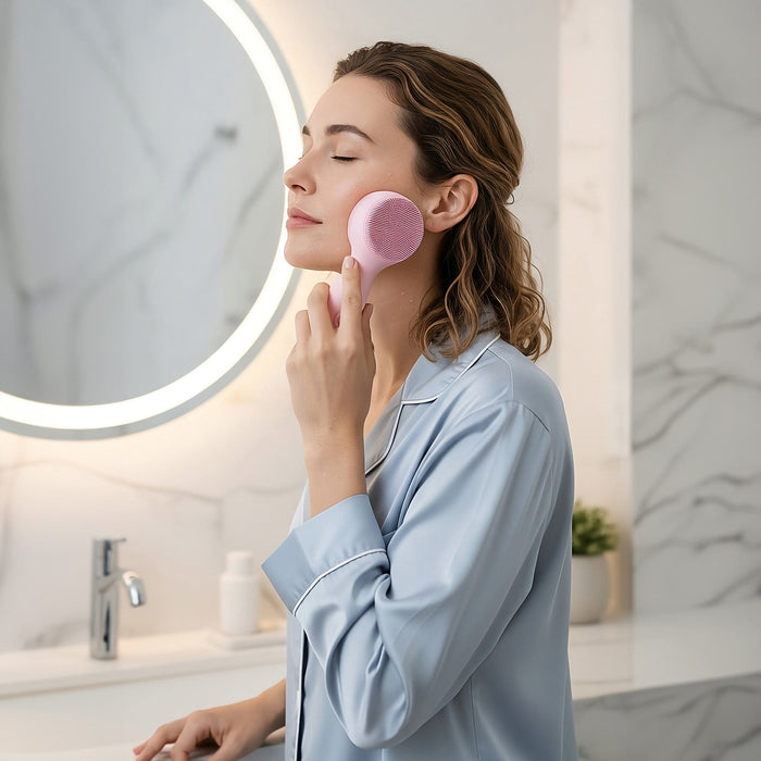 Pursonic 3 In 1 Sonic Facial Cleanser With Heated Jade And LED Light Therapy