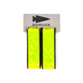 GORUCK reflective ruck bands in neon yellow, set of two on branded card